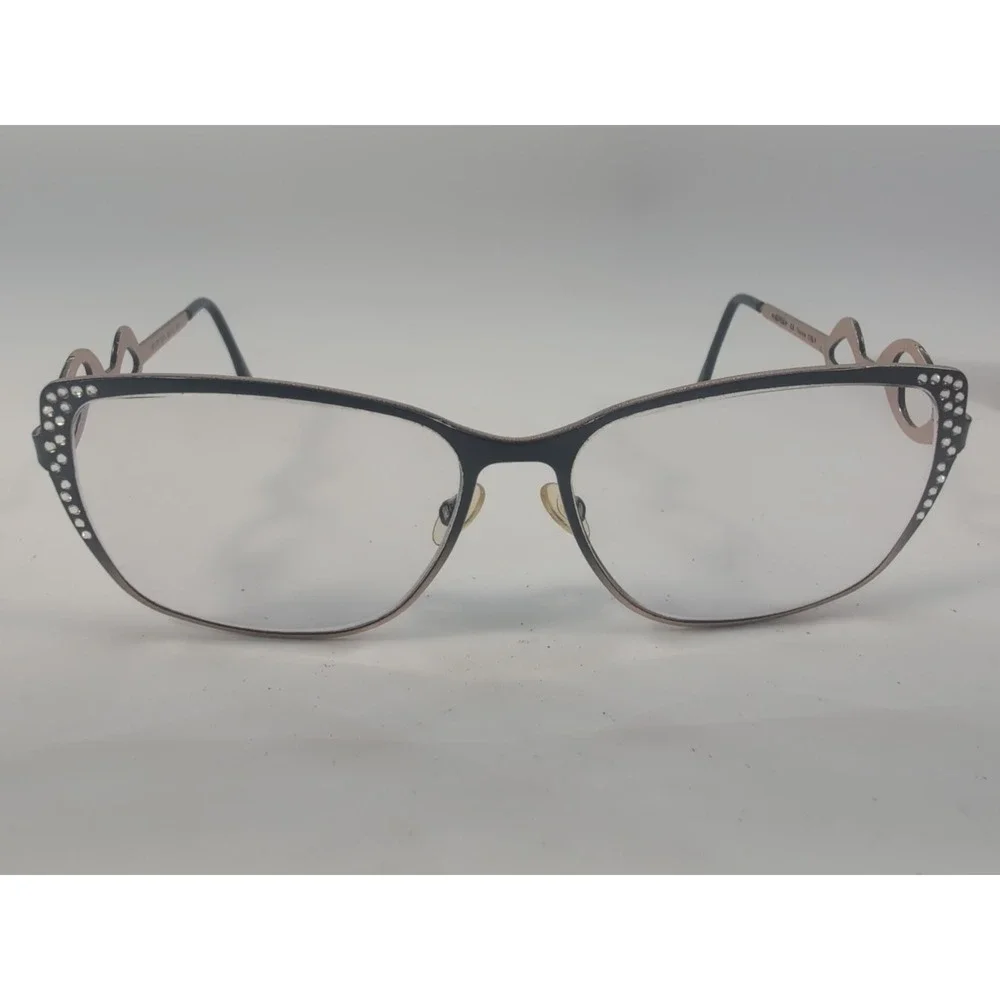 Caviar M1773‎ C24 Black Rose Gold Genuine Austrian Crystal 58-14-135 Frames